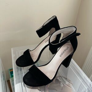 Jeffrey Campbell Black Suede Heels